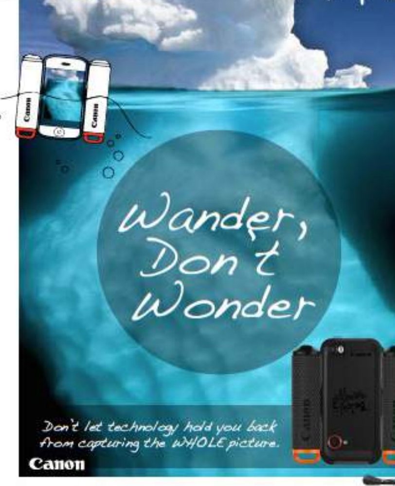 Canon — “Wander, Don’t Wonder” poster