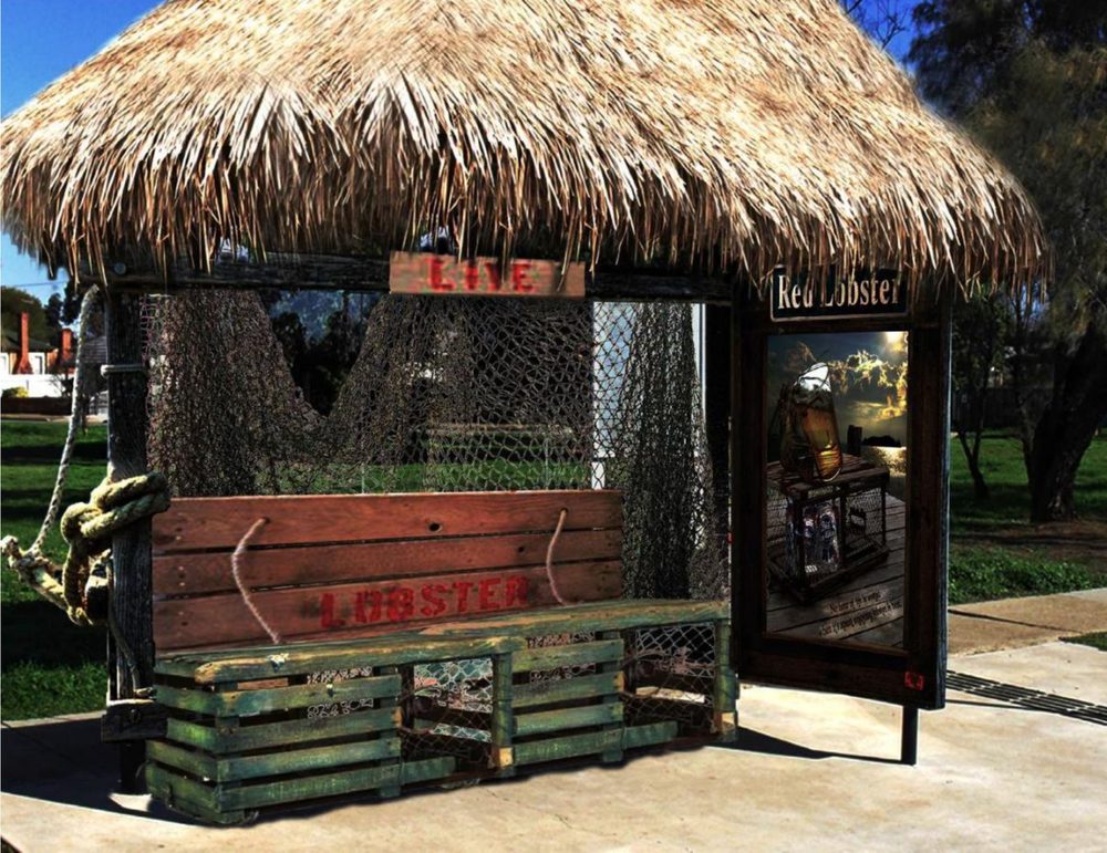 Red Lobster — Bus shelter concept