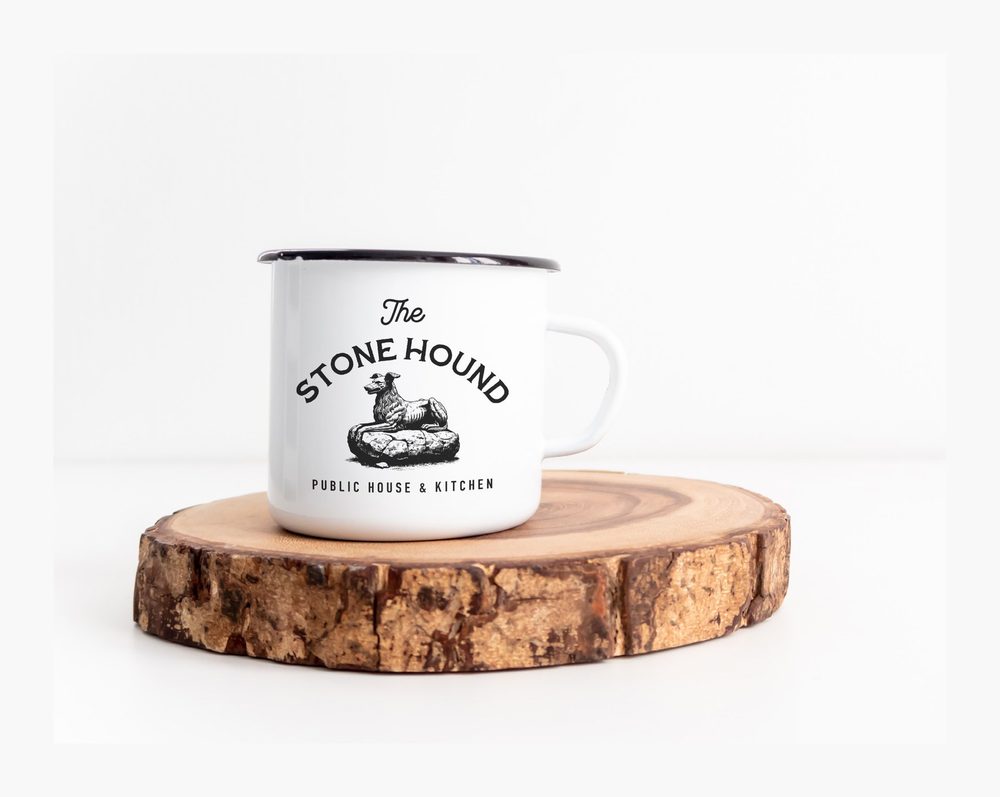 The Stone Hound — Enamel mug