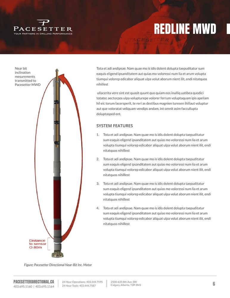Pacesetter Directional — Redline MWD spread