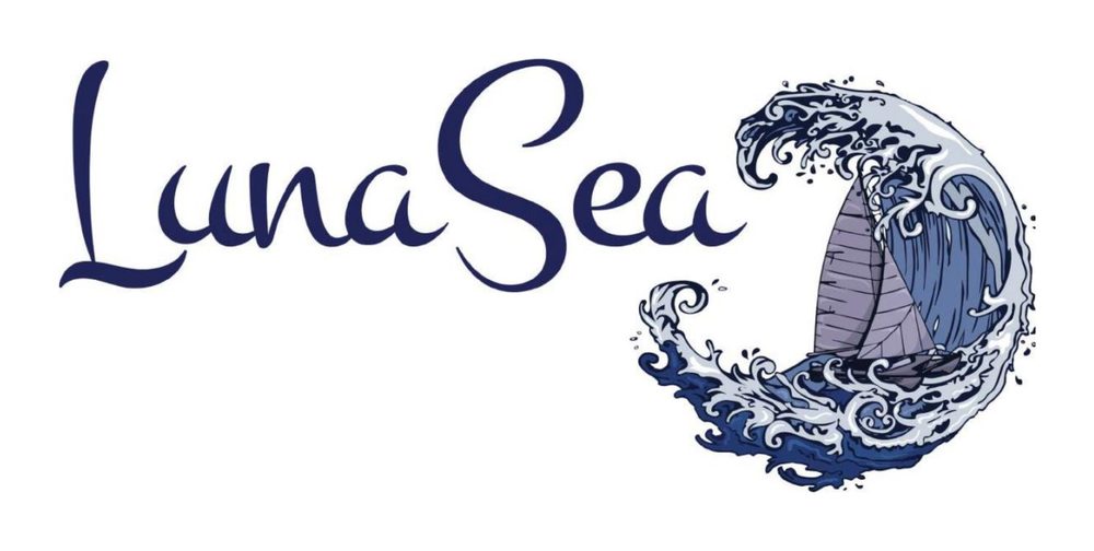 LunaSea Charters — Logotype & wave mark