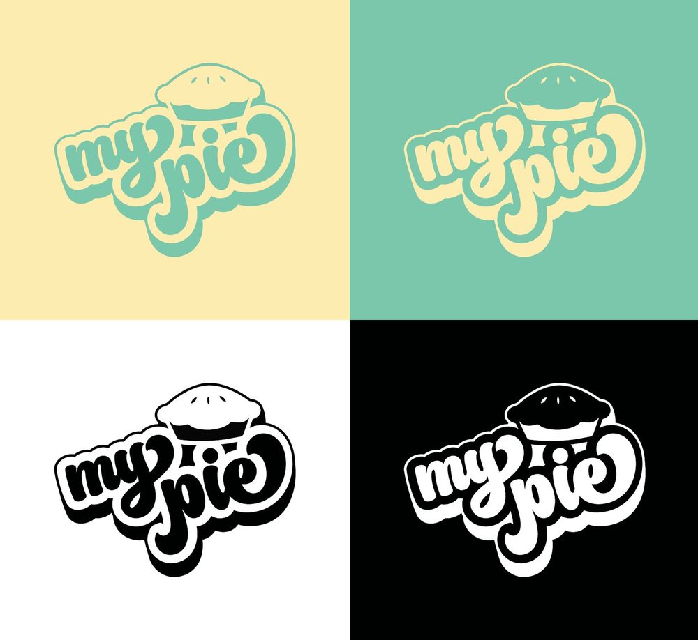 MyPie — Retro logotype & colourways
