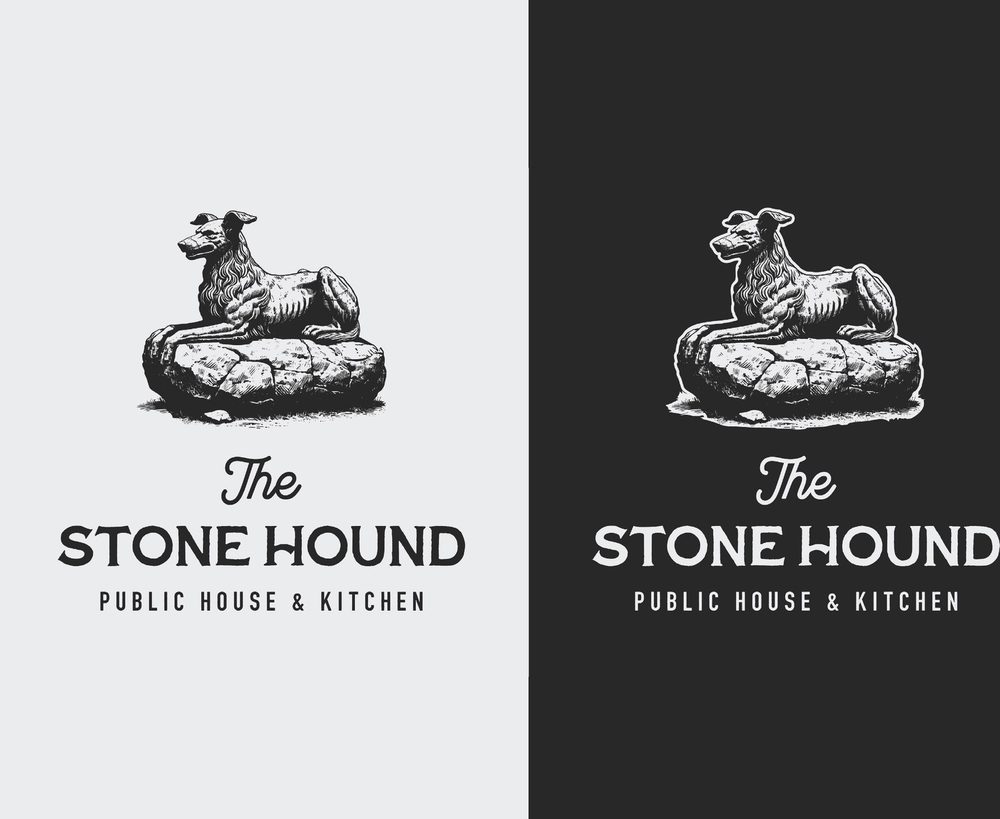 The Stone Hound — Public house & kitchen identity