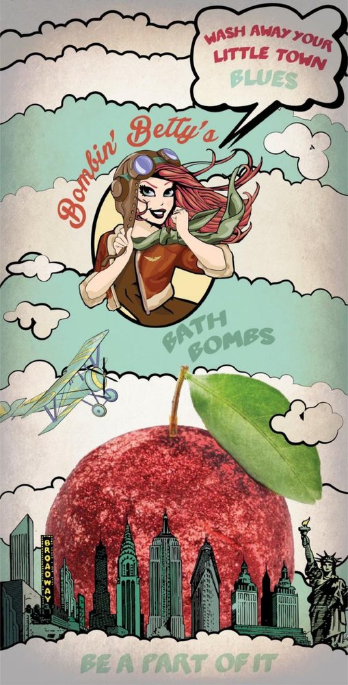 Bombin’ Betty’s — “Little Town Blues” poster