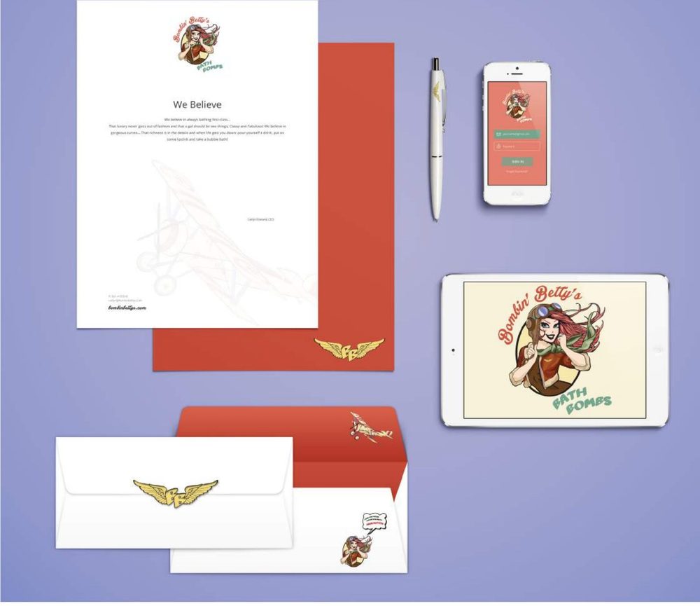 Bombin’ Betty’s — Stationery