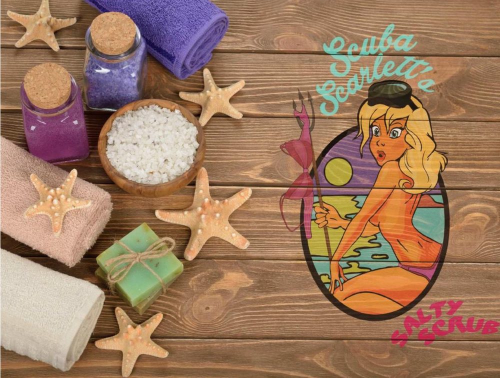 Scuba Scarlett — Soap flat-lay